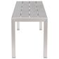 Zuo Modern Metropolitan Bench in Silver/Gray, , large