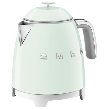 Smeg 3-Cup Stainless Steel Retro Style Mini Electric Kettle in Pastel Green, , large