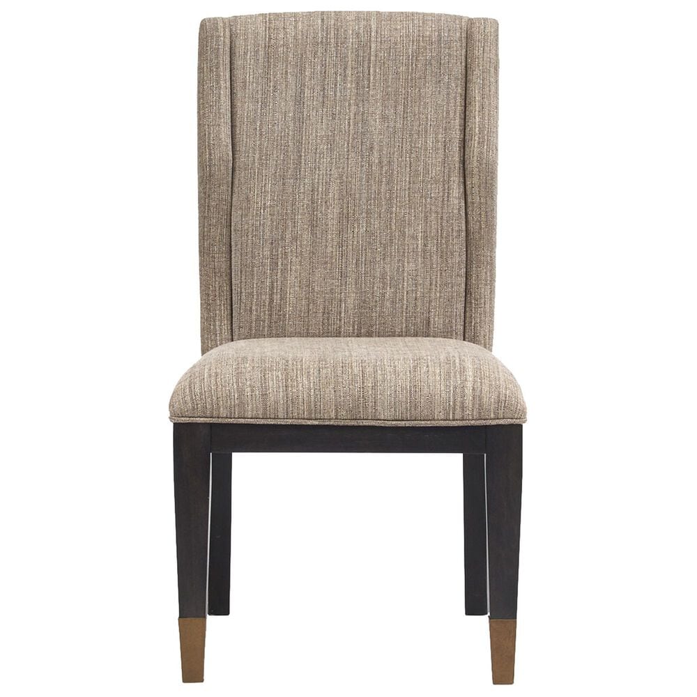 Nicolette Home Ryker Host Upholstered Side Chair with Aged Brass Accents, , large