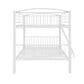 Linden Boulevard Full over Full Heavy Metal Bunk Bed in White, , large