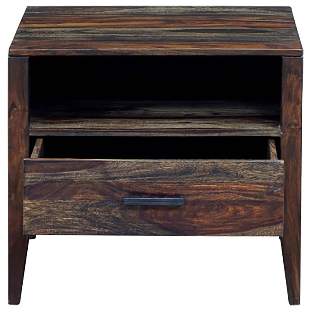 Porter Design Fall River 1 Drawer Nightstand in Brown and Gray, , large