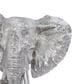 Maple and Jade 16" x 16" Eclectic Elephant Head Wall Decor in Silver, , large