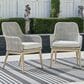 Signature Design by Ashley Seton Creek Patio Dining Arm Chair in Gray (Set of 2), , large
