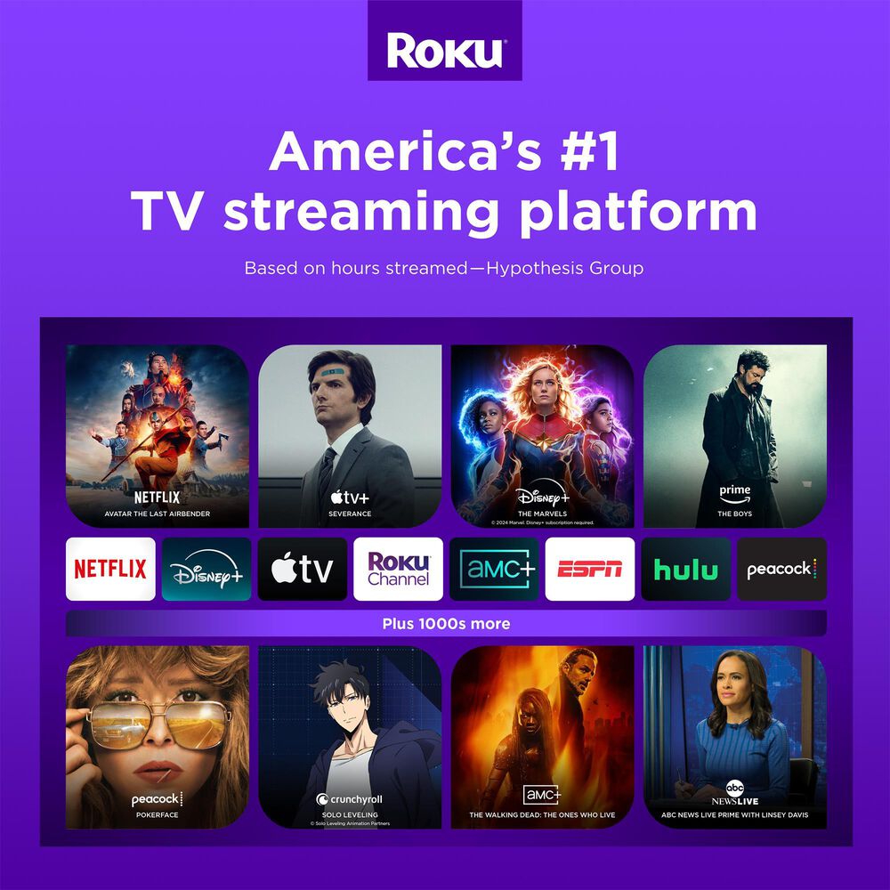 Roku 75&quot; Class Pro Series Mini-LED QLED 4K in Black - Smart TV, , large