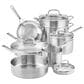 Kitchenaid 11-Piece 3-Ply Base Cookware Set in Stainless Steel, , large