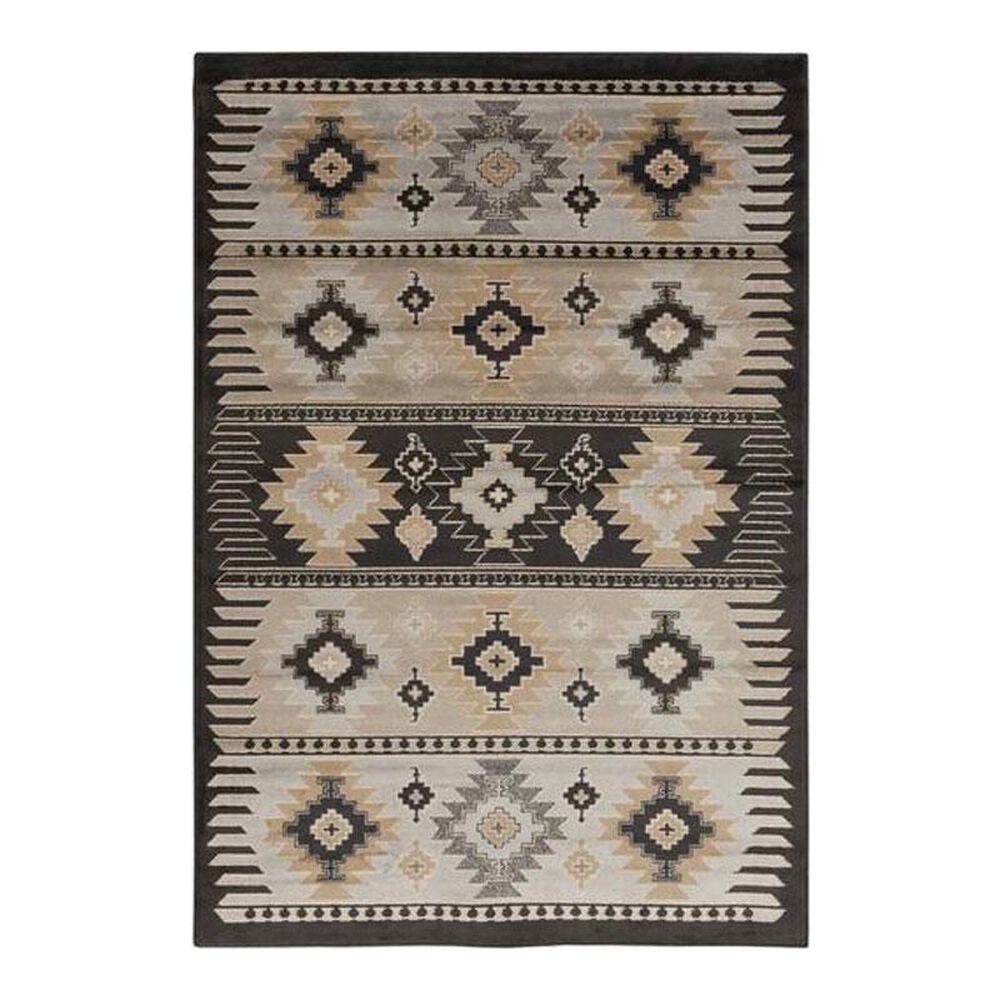 Surya Paramount PAR-1046 6"7" x 9"6" Gray/Black/Tan Area Rug, , large