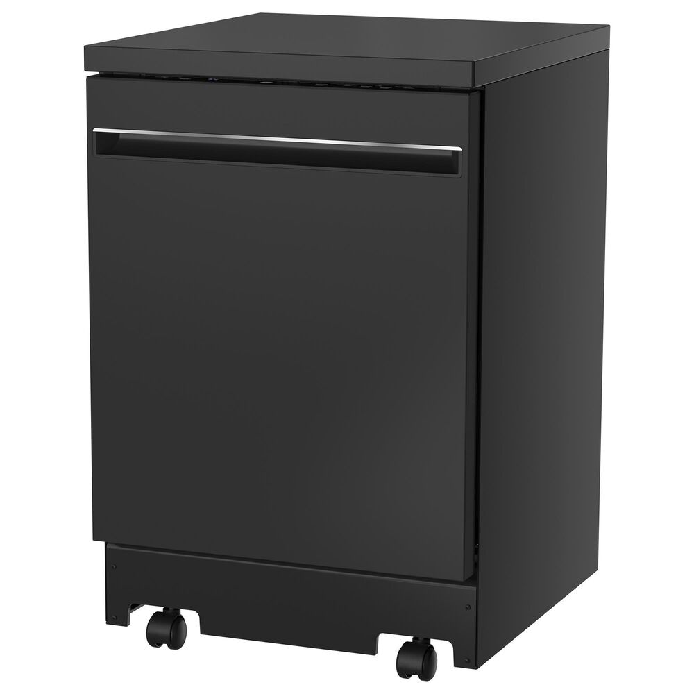 GE Appliances 24&quot; Interior Portable Dishwasher in Black, , large