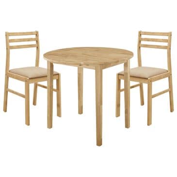 Pacific Landing Bucknell 3-Piece Round Dining Set in Natural, , large