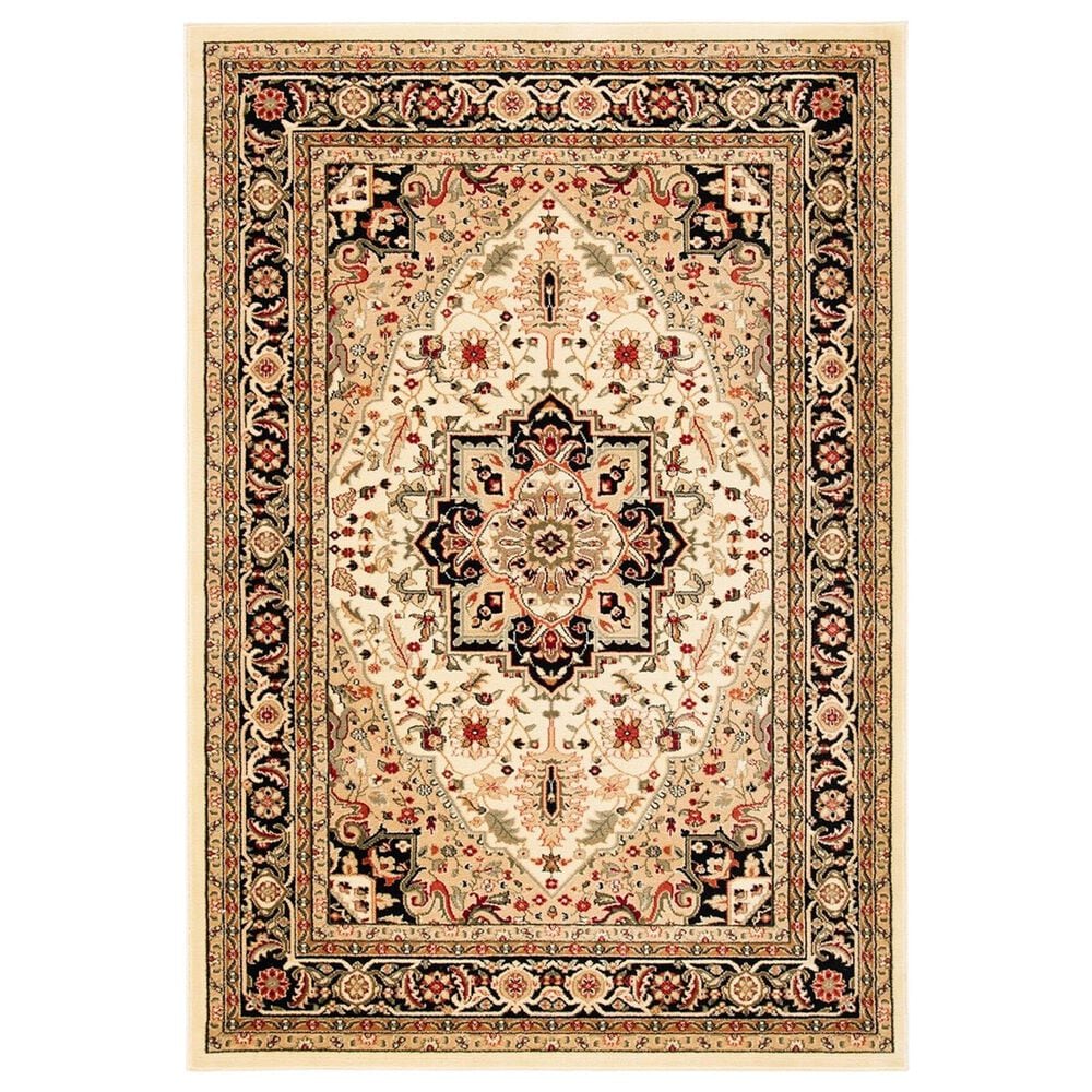 Safavieh Lyndhurst 3"3" x 5"3" Beige and Black Area Rug, , large