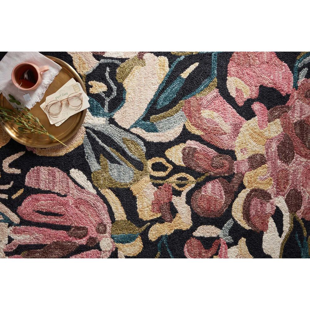 Loloi Belladonna 7&#39;9&quot; x 9&#39;9&quot; Black and Berry Area Rug, , large