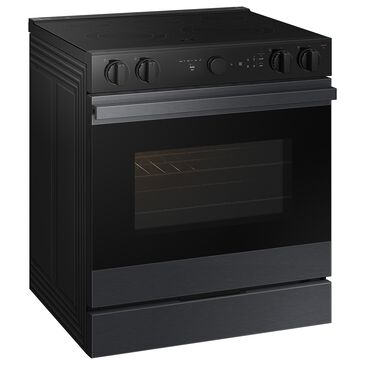 Samsung Bespoke 6.3 Cu. Ft. Smart Slide-In Electric Range with Air Fry and Convection in Matte Black Steel, , large