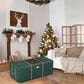 Timberlake 12" Rolling Christmas Tree Storage Bag in Green and Gold, , large