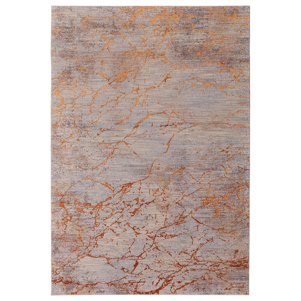 Feizy Rugs Pryor 5" x 8" Copper and Multicolor Area Rug, , large