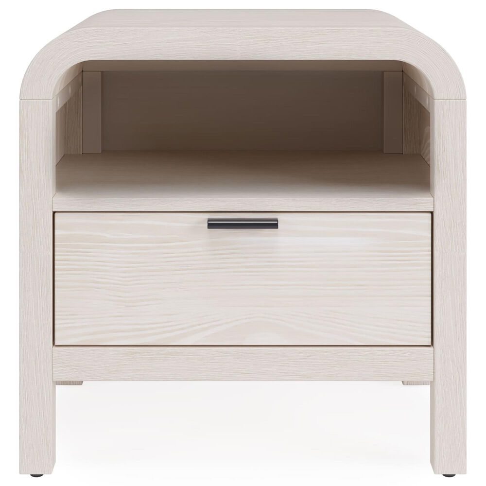 Urban Home Drake 1-Drawer Nightstand in White, , large