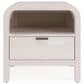 Urban Home Drake 1-Drawer Nightstand in White, , large