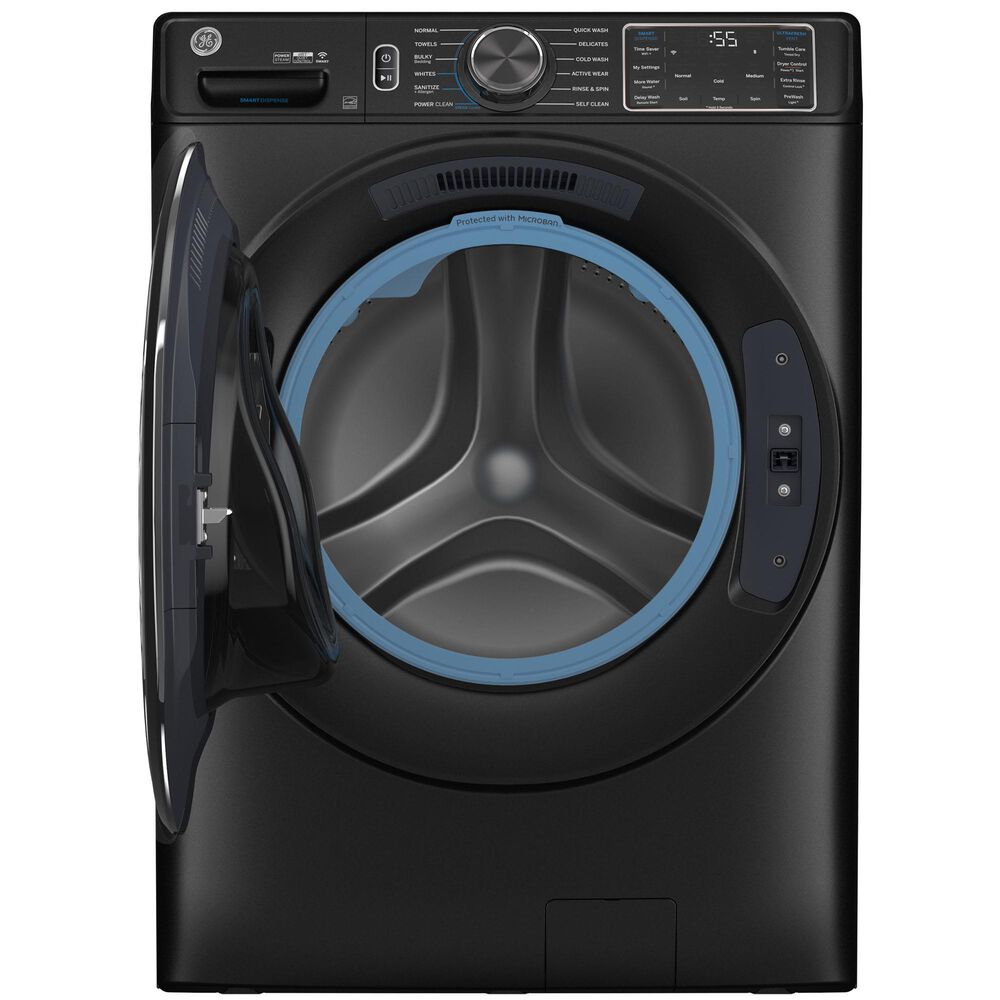 GE Appliances 5.0 Cu. Ft. Washer and 7.8 Cu. Ft. Electric Dryer in Carbon Graphite, , large