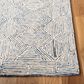 Safavieh Micro-Loop MLP538M 6" x 9" Blue and Ivory Area Rug, , large