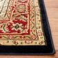 Safavieh Lyndhurst LNH330 2"3" x 8" Black and Red Runner, , large