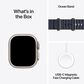 Apple Watch Ultra 2 GPS + Cellular 49mm Natural Titanium Case with Navy Ocean Band (Pre-Order), , large