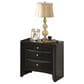 Pacific Landing Briana 2 Drawer Nightstand in Black, , large