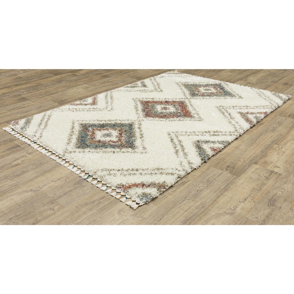 Oriental Weavers Axis AX07A 6&#39;7&quot; x 9&#39;6&quot; Ivory Area Rug, , large