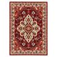 Oriental Weavers Lilihan Medallion 5502C 2" x 3" Red and Ivory Scatter Rug, , large