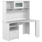 Bush Cabot 60" Corner Desk with Hutch in White, , large