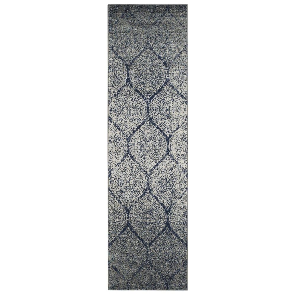 Safavieh Madison MAD604G 2&#39;3&quot; x 8&#39; Navy and Silver Runner, , large