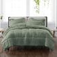 Pem America Cannon Solid 3-Piece Full/Queen Comforter Set in Green, , large
