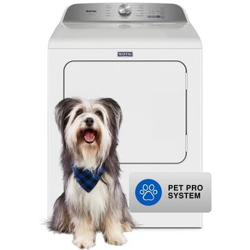 Maytag Pet Pro 7.0 Cu. Ft. Electric Dryer in White, , large