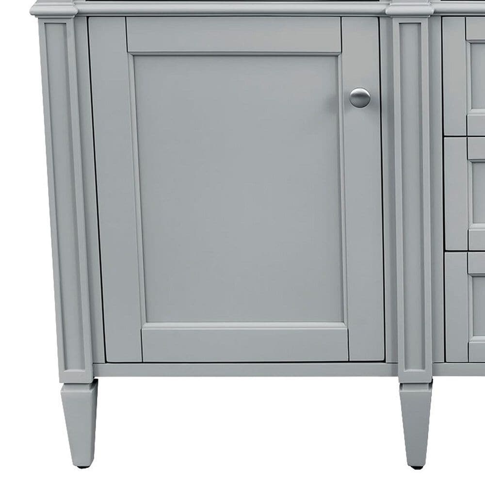 James Martin Brittany 60&quot; Double Bathroom Vanity in Urban Gray with 3 cm Ethereal Noctis Quartz Top, , large