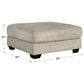 Signature Design by Ashley Ardsley Oversized Ottoman in Pewter, , large