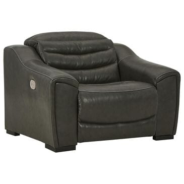 Signature Design by Ashley Center Line Power Recliner in Dark Gray, , large
