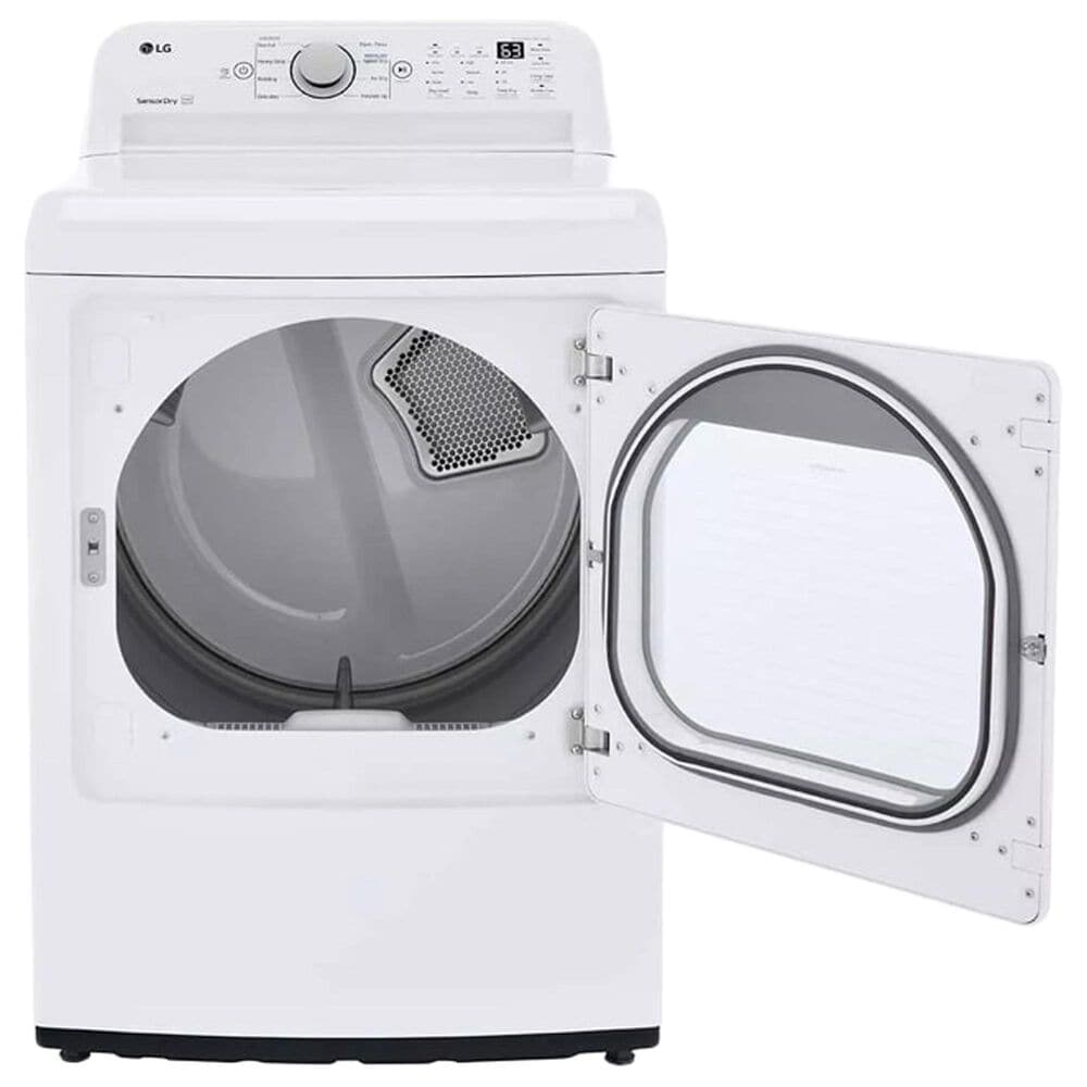LG 5.0 Cu. Ft. Top Load Washer and 7.3 Cu. Ft. Electric Dryer Laundry Pair in White, , large