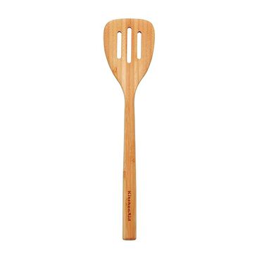 KitchenAid Gadgets Slotted Turner in Bamboo, , large