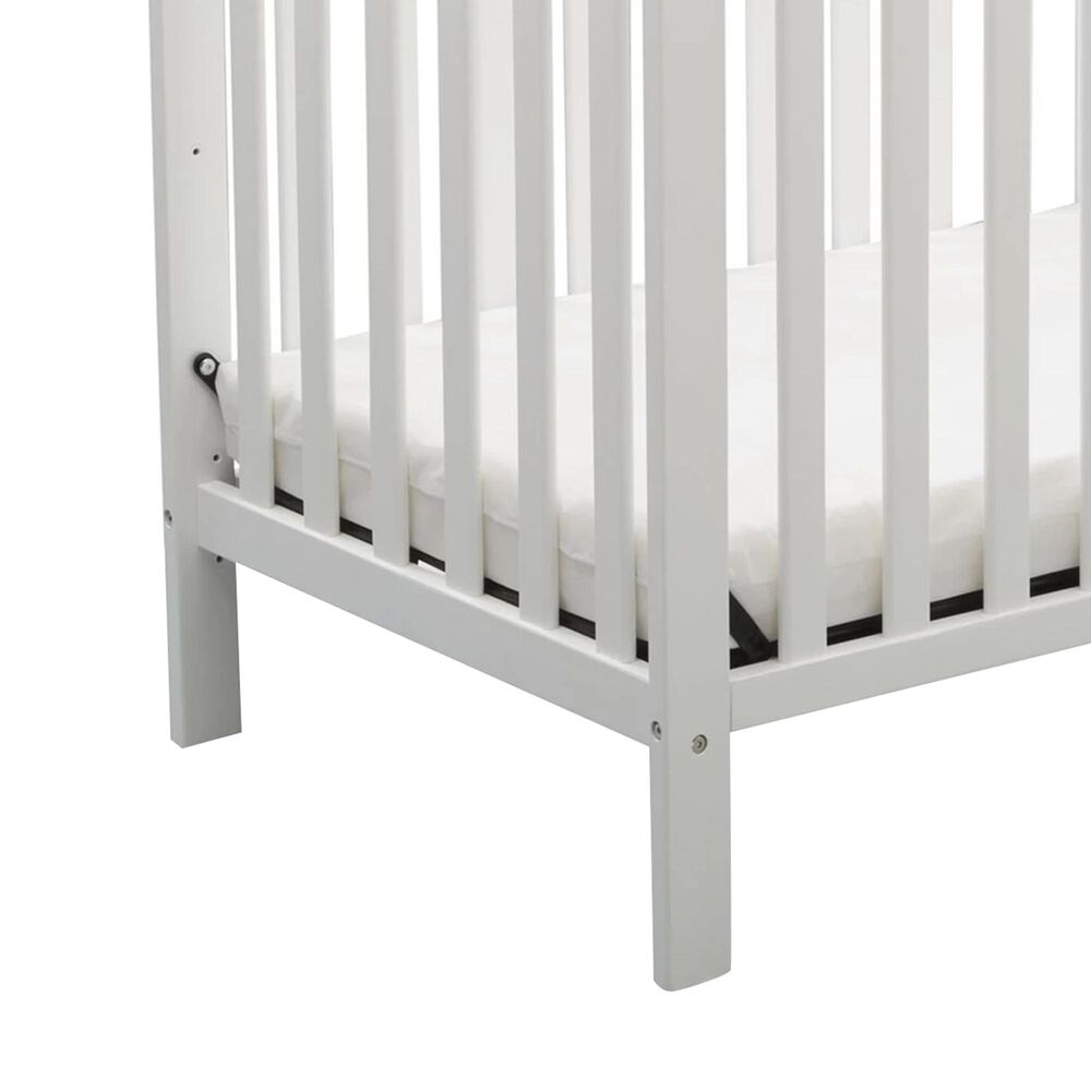 Delta Sprout Mini Crib with Mattress in Bianca White, , large