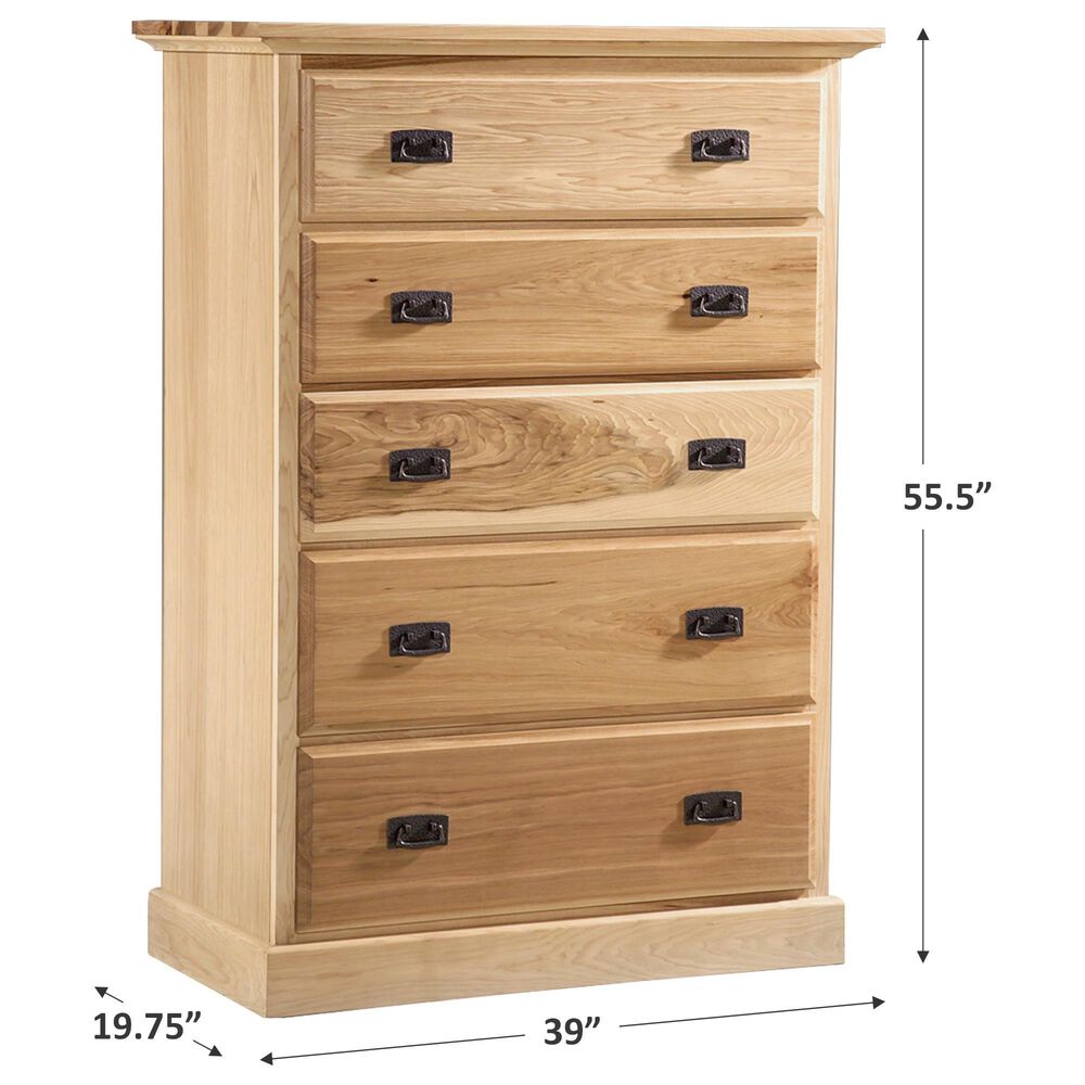 A-America Amish Highlands 5 Drawer Chest, , large