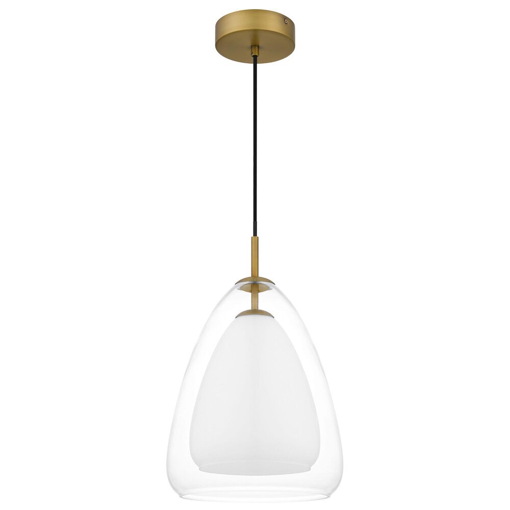 Quoizel Aero 1-Light Pendant Ceiling Light in Antiqued Gold, , large