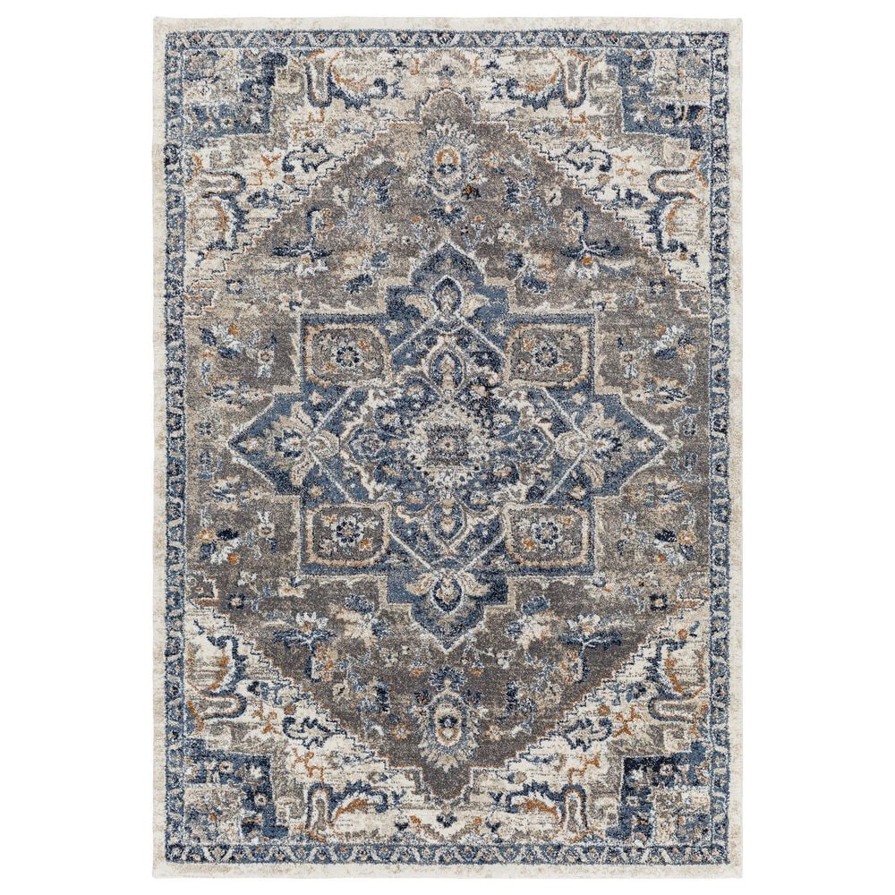 Surya Tuscany 2" x 3" Denim, Brown and Gray Area Rug, , large