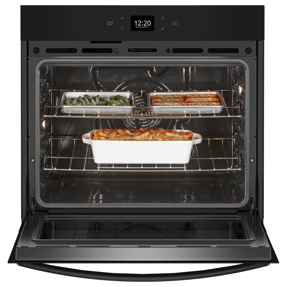 Whirlpool 30&quot; Smart Built-In Single Electric Wall Oven with Air Fry in Black, , large