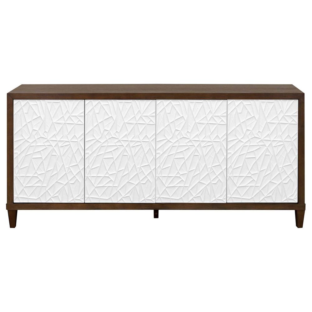 Wycliff Bay Komodo 70" TV Console in Brown and White, , large