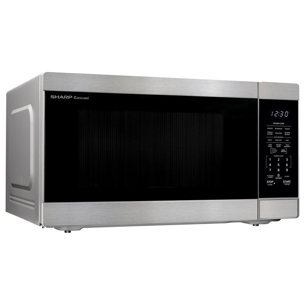 Sharp 2.2 Cu. Ft. Countertop Microwave Oven with Inverter Technology in Stainless Steel, , large
