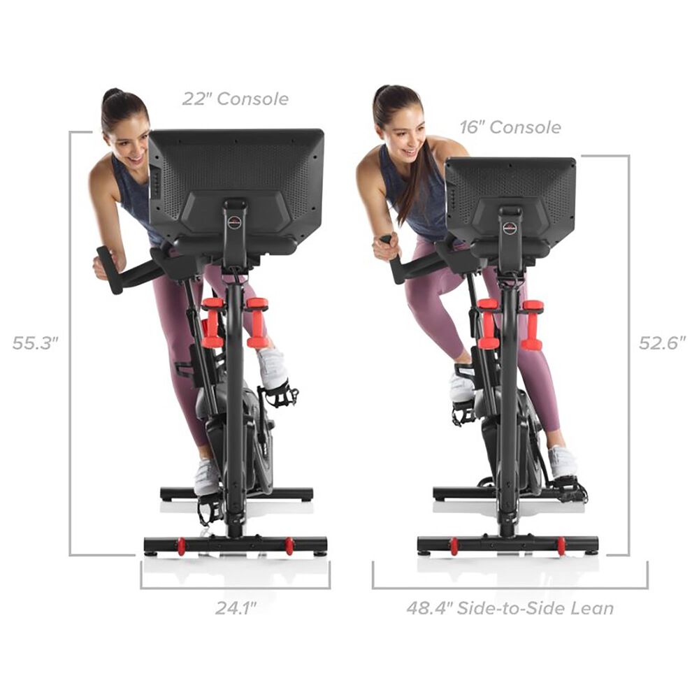 Bowflex VeloCore 16&quot; Console Indoor Leaning Exercise Bike in Black, , large