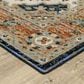 Oriental Weavers Andorra 8"6" x 11"7" Blue and Orange Area Rug, , large