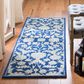 Safavieh Micro-Loop 2"3" x 7" Navy and Grey Runner, , large