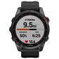 Garmin Fenix 7S Solar Edition GPS Smartwatch 42mm Slate Gray Case with Black Band, , large