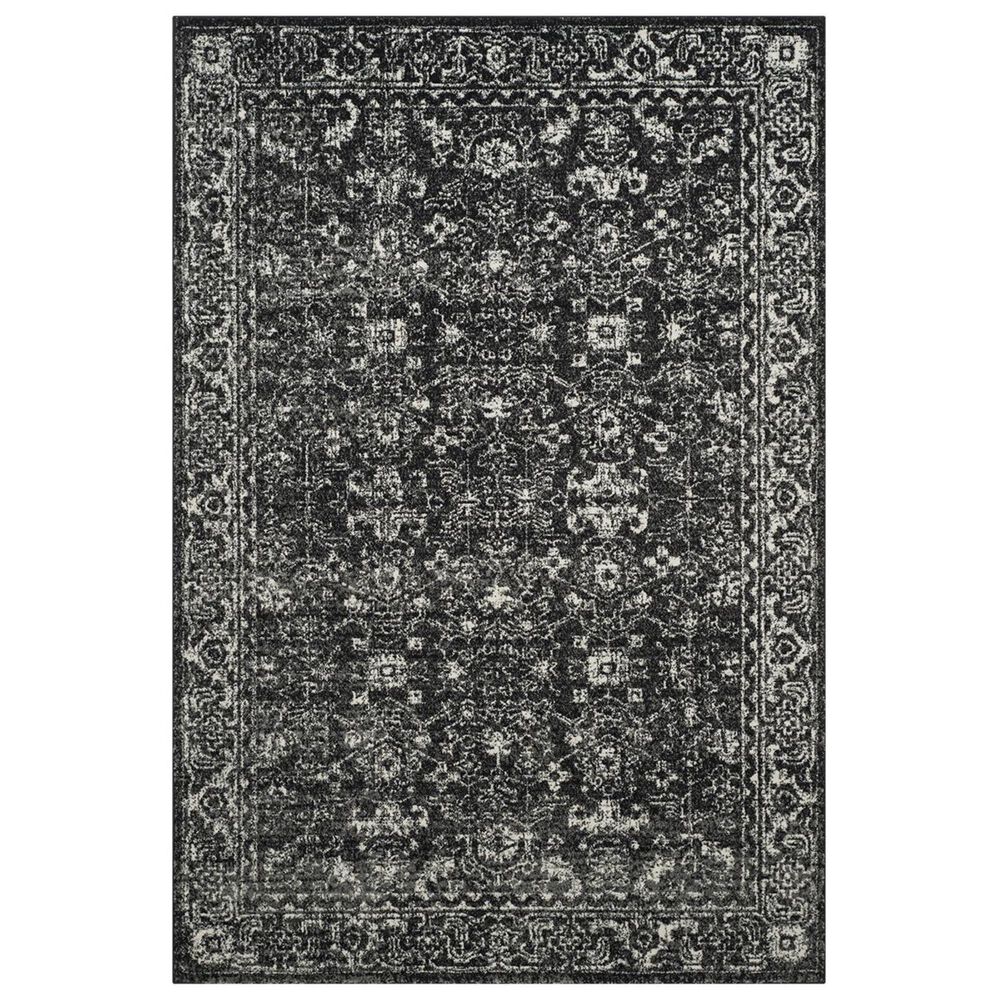 Safavieh Evoke EVK270K-5 5&#39;1&quot; x 7&#39;6&quot; Charcoal/Ivory Area Rug, , large