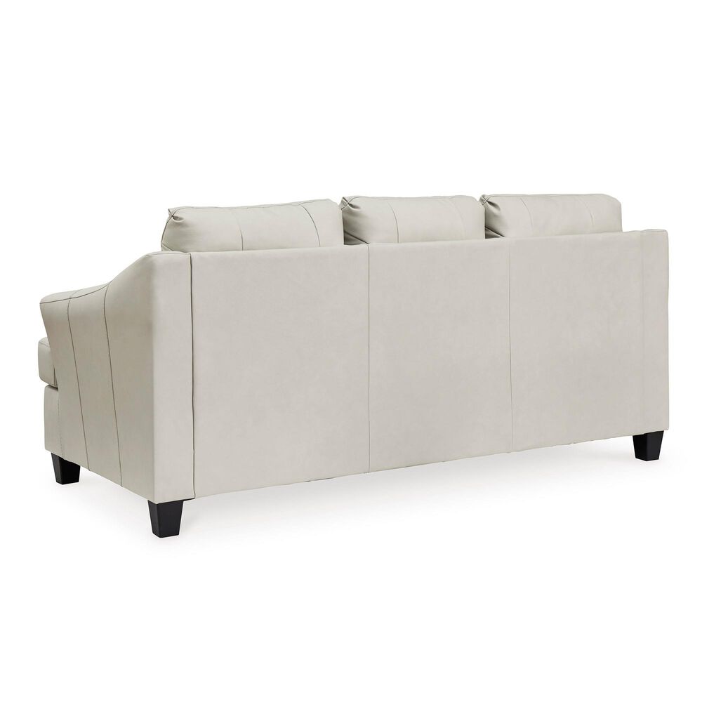 Genoa Ashley Genoa Leather Sofa and Loveseat in Coconut, , large