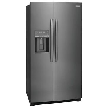 Frigidaire Gallery 25.6 Cu. Ft. Standard Depth Side-by-Side Refrigerator in Smudge Proof Black Stainless Steel, , large
