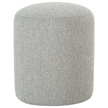 Rowe Furniture Cleo 17" Round Ottoman in Grey, , large